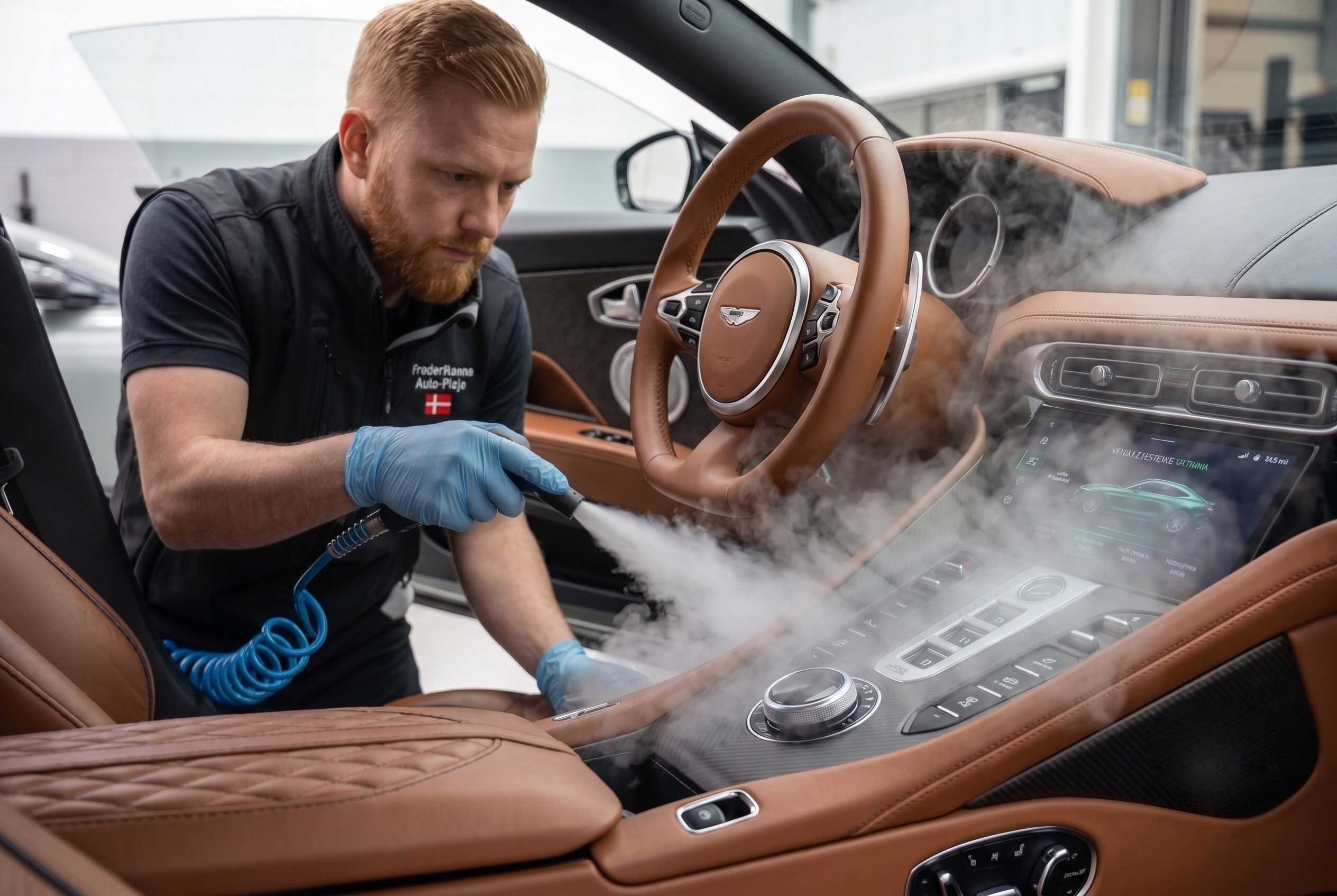 Indvendig bilrengøring udført af CleanWash